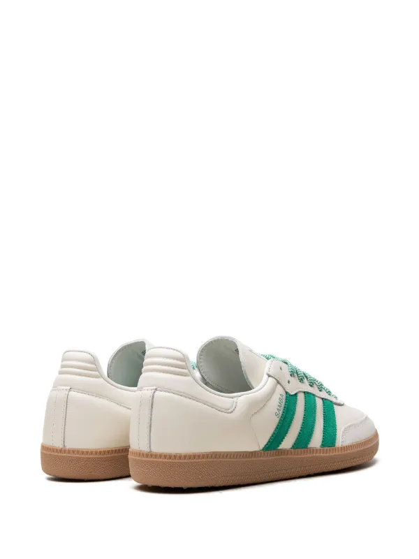 235mm 1足 お買い得(W)Adidas Samba OG Off White Court Green Adidas Women's Samba OG Shoes 'Off White/Court Green