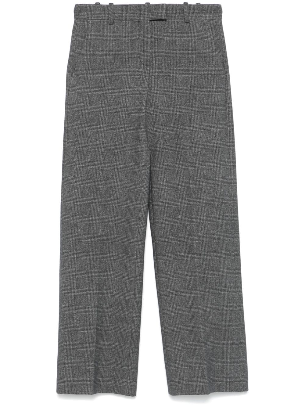 Shop Circolo 1901 Prince Of Wales-check Trousers In Grey