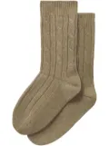 Pringle of Scotland cable-knit socks - Neutrals