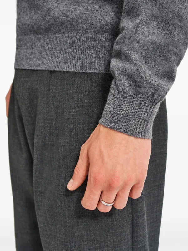 新品　プリングルオブスコットランド　英国　ニット　カシミヤ100% グレー Pringle Of Scotland Vネック カシミアセーター | グレー | FARFETCH JP