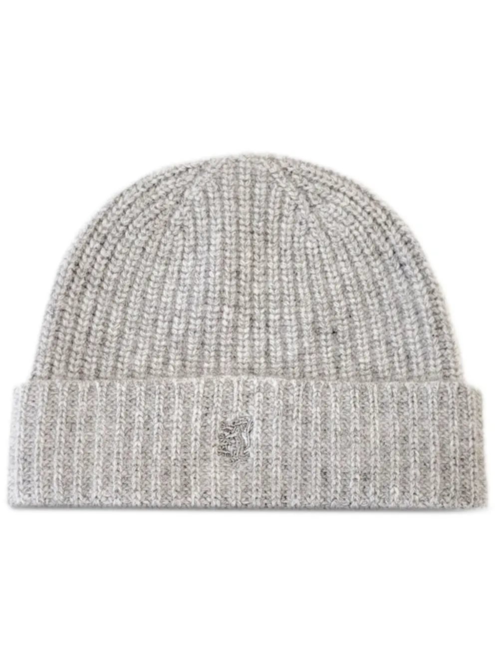 Pringle of Scotland ribbed-knit cashmere beanie | Grey | Image 1