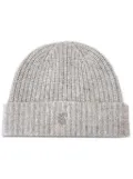 Pringle of Scotland ribbed-knit cashmere beanie - Grey
