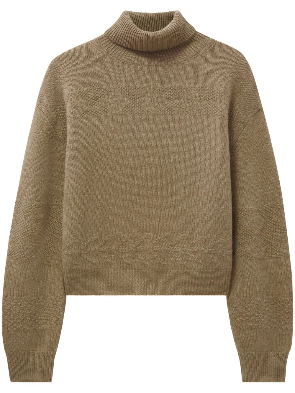 Pringle Of Scotland Turtleneck Cashmere Sweater In Neutrals