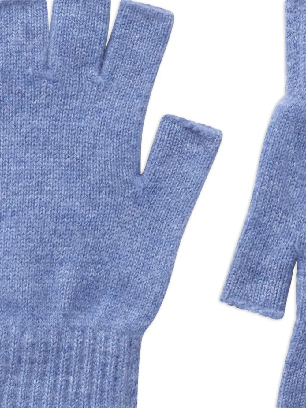 pringleofscotland Pringle of Scotland Vingerloze kasjmier handschoenen - Blauw