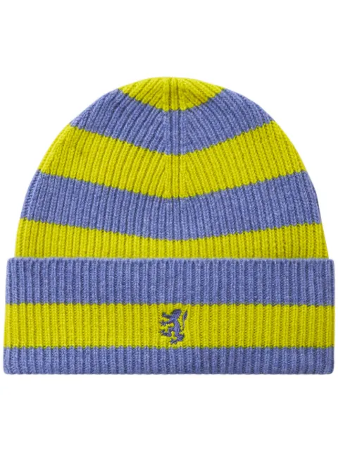 Pringle of Scotland striped cashmere beanie 