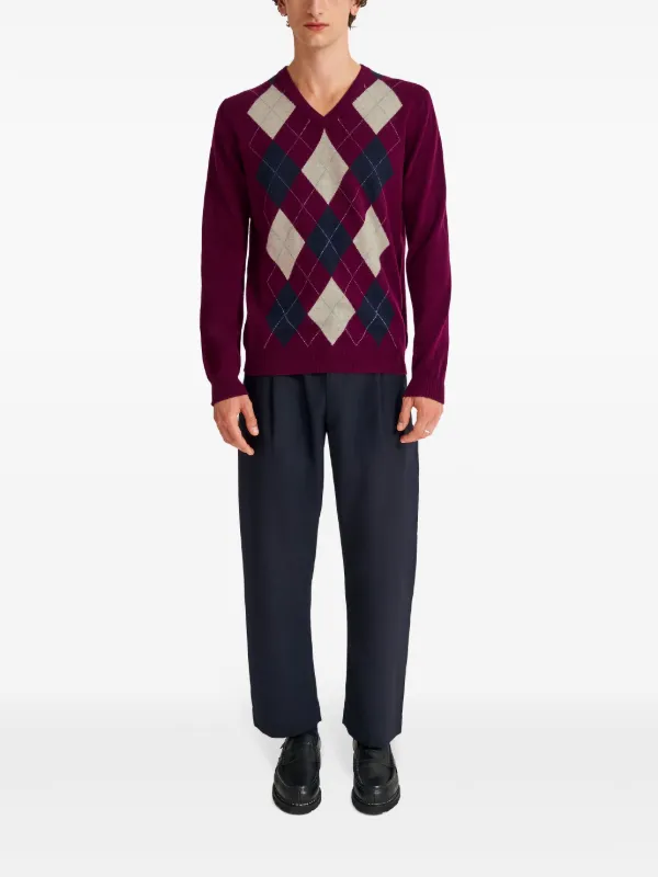 Pringle カシミヤ Vネックセーター 赤 Pringle Of Scotland Vネック カシミアセーター | レッド | FARFETCH JP
