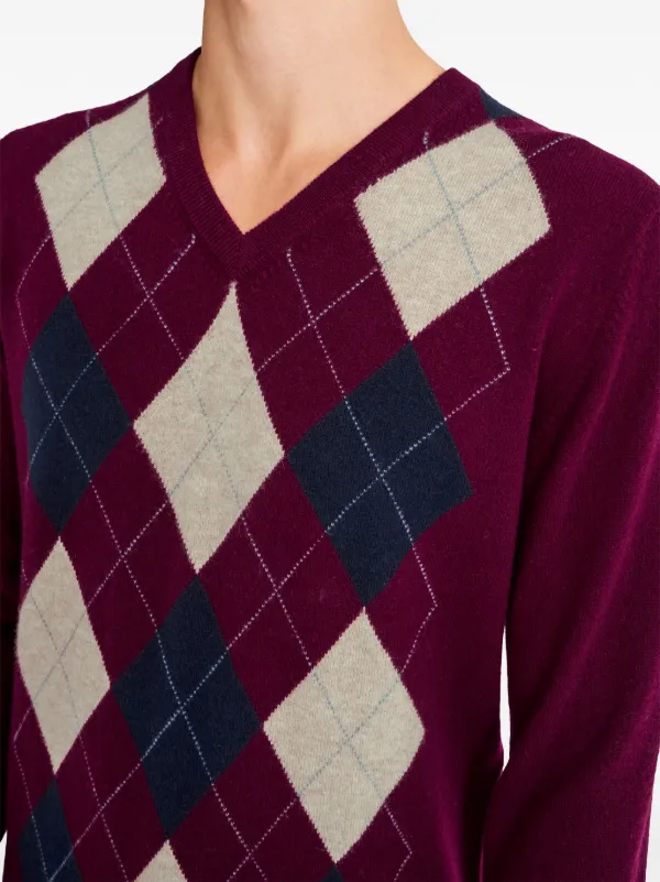 Pringle Of Scotland V-neck Cashmere Jumper Red FARFETCH IN