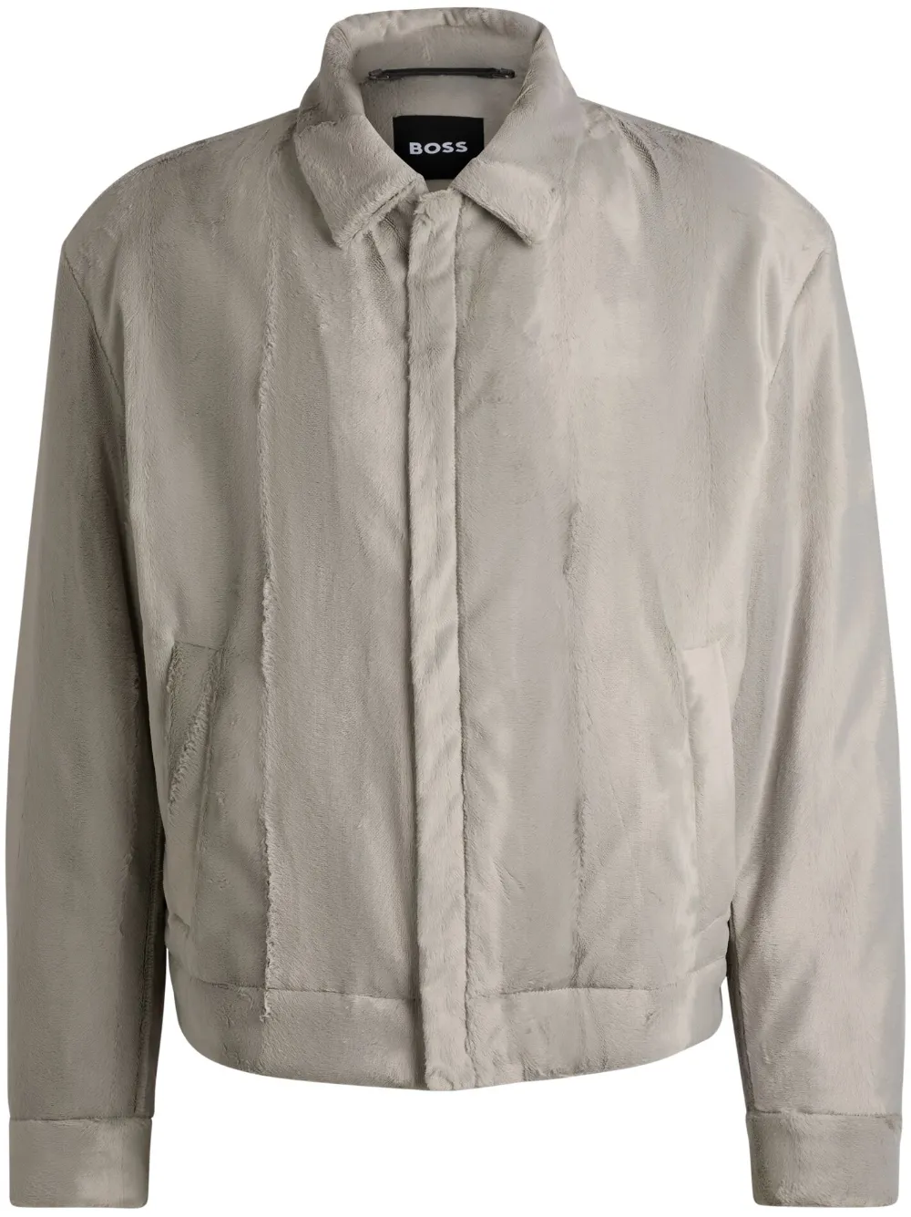 BOSS Jaqueta leve de veludo | Cinza | Image 1