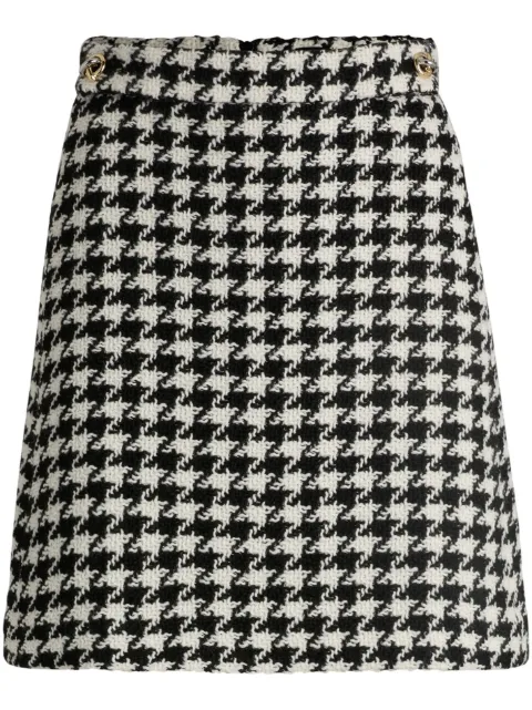 BOSS check-pattern mini skirt 