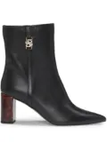 BOSS 75mm leather ankle boots - Black