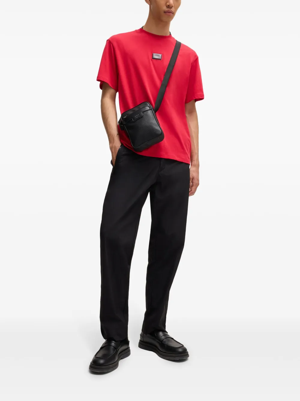 HUGO Camiseta com patch de logo | Camisetas | Image 2