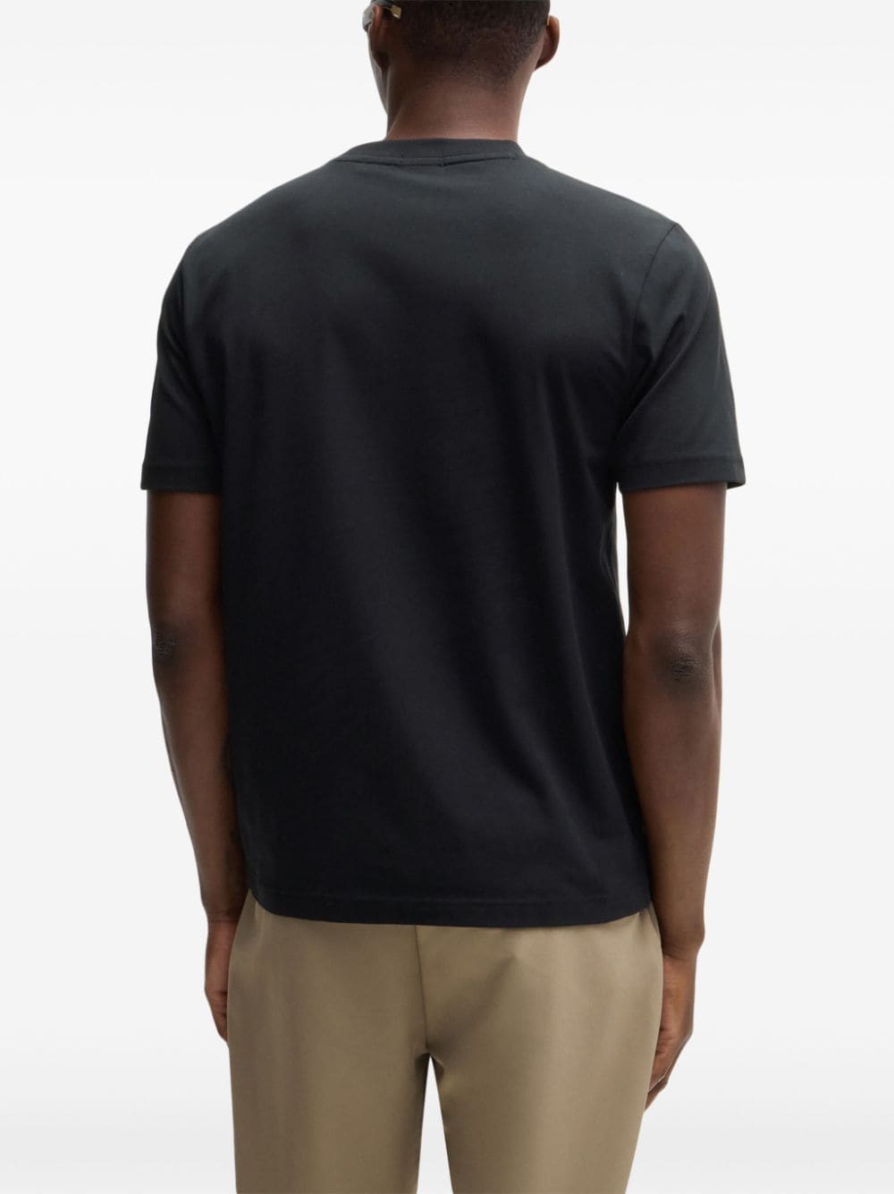 Shop Hugo Boss Graphic-print Short-sleeve T-shirt In Black