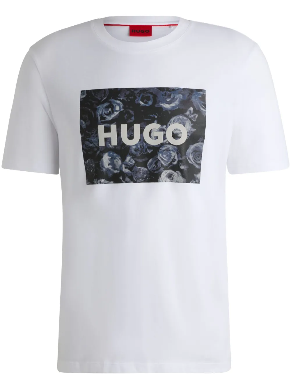 HUGO logo-print cotton T-shirt | White | Image 1