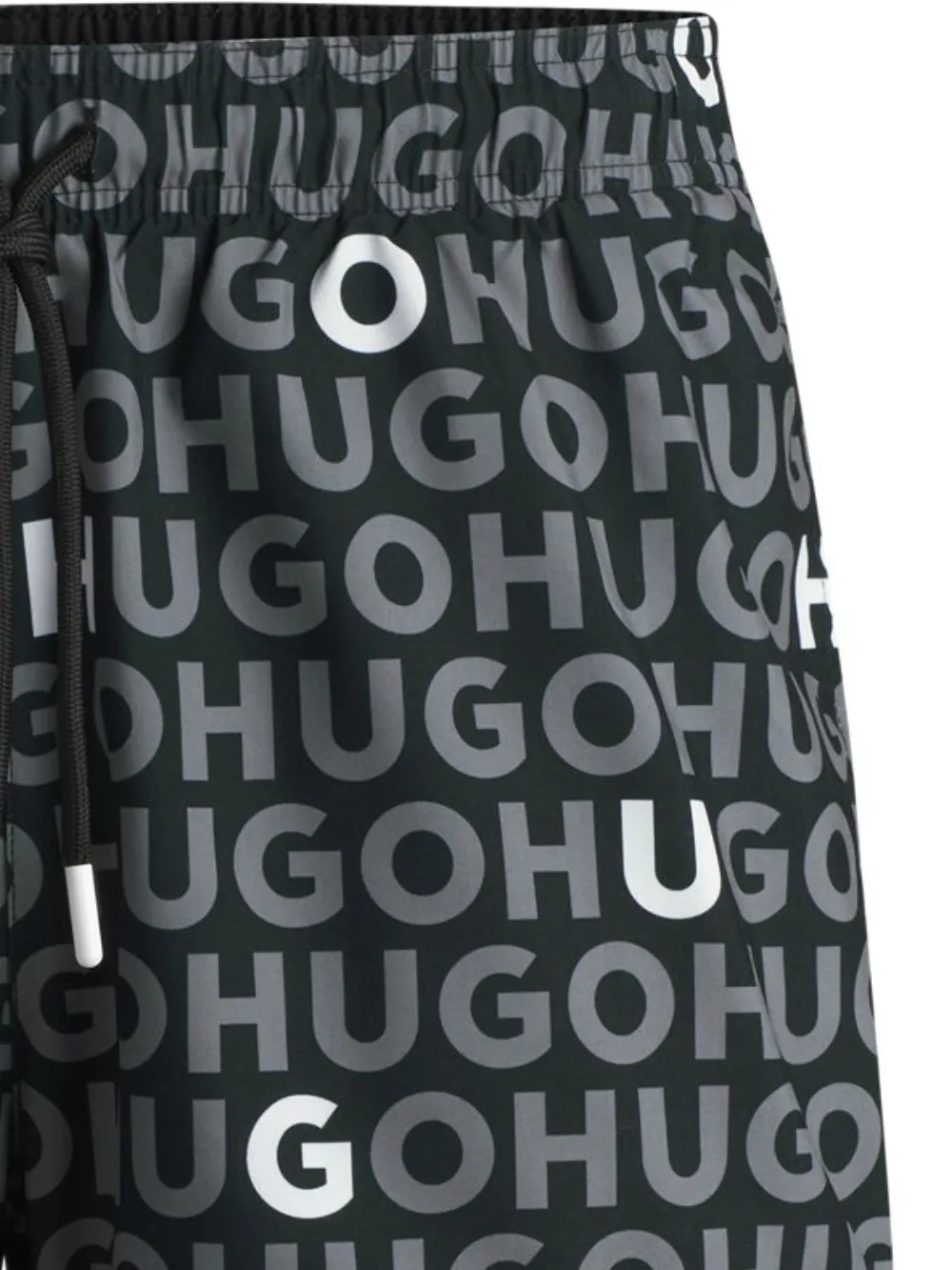 HUGO Bermuda de praia com logo corrido | Shorts de praia | Image 2