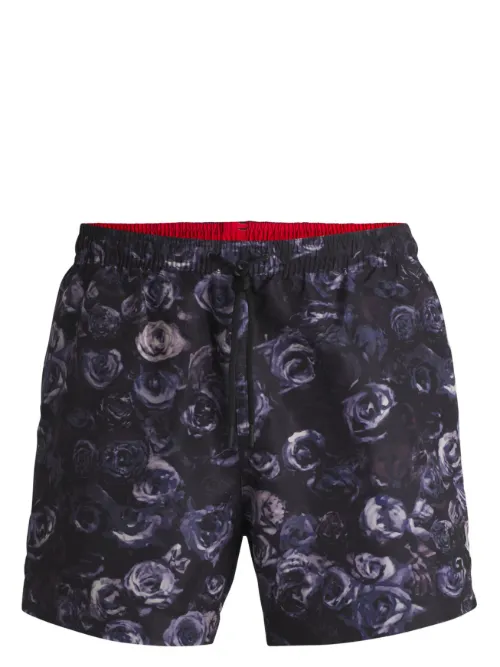 Short de bain à imprimé graphique - HUGO - Modalova