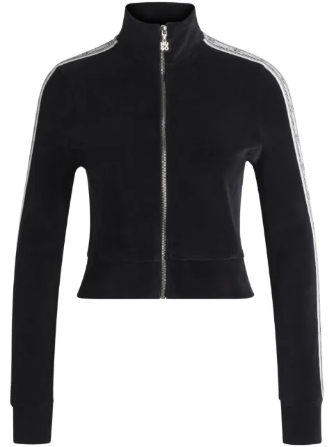 HUGO zip-up velvet cardigan