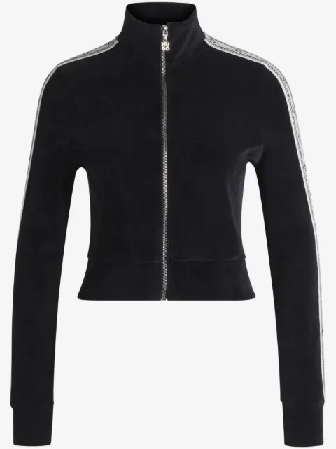 HUGO zip-up velvet cardigan