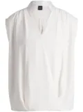 BOSS V-neck blouse - White