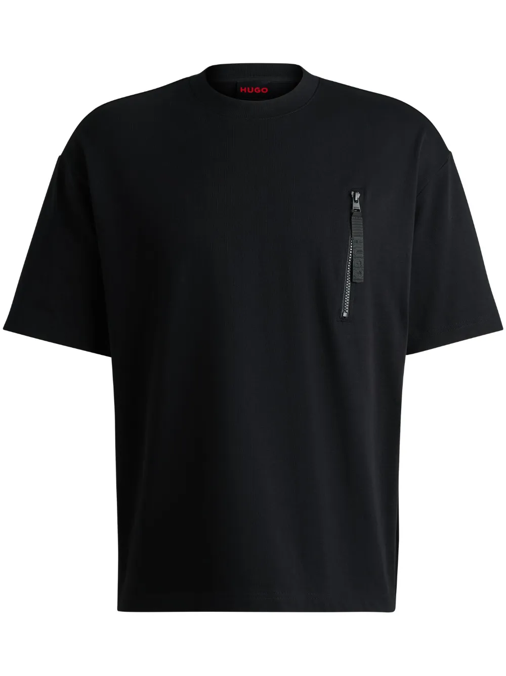 HUGO Camiseta de algodão | Preto | Image 1