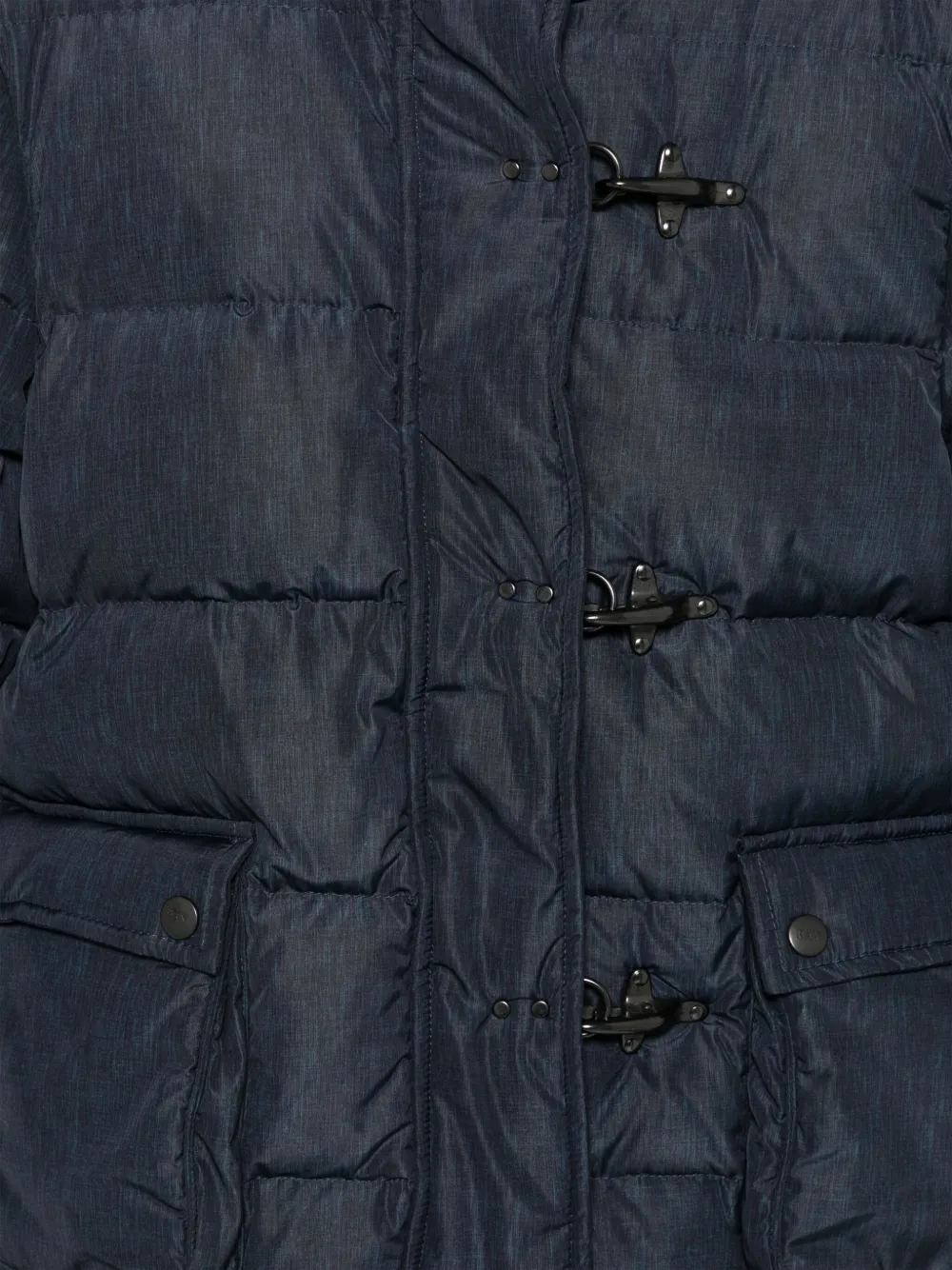 Fay Quilted Puffer Jacket In Blue