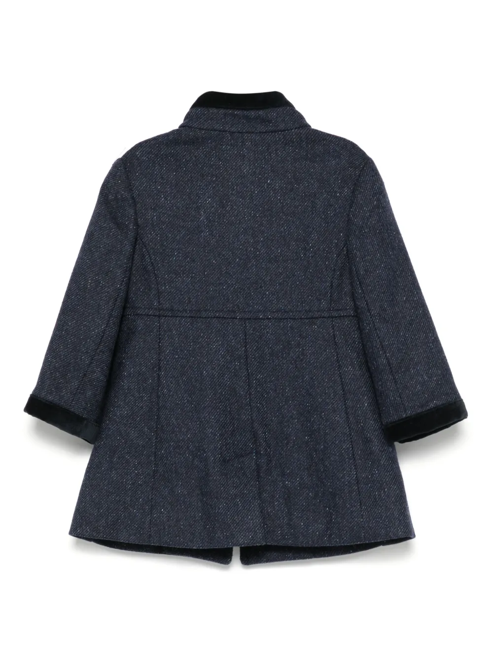 Shop Fay Twill-weave Coat In Blue
