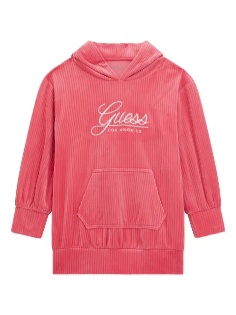 guess kids logo hoodie dress