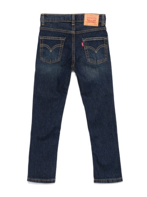 tapered-leg jeans