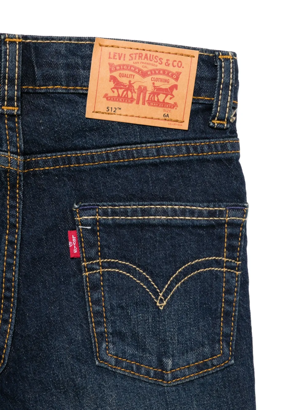 Levi's Kids Jeans met toelopende pijpen Blauw