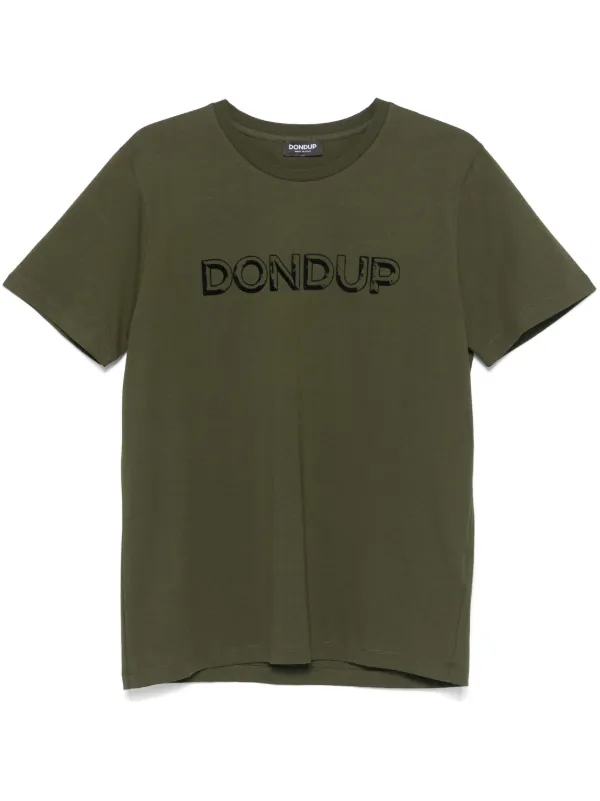 DONDUP logo print T shirt Green FARFETCH UK