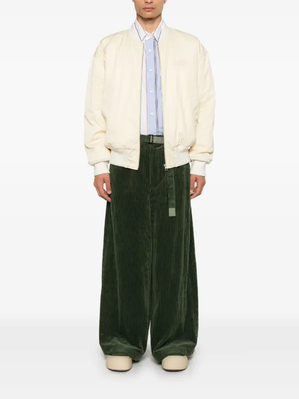 Sacai コーデュロイ パンツ | グリーン | FARFETCH JP