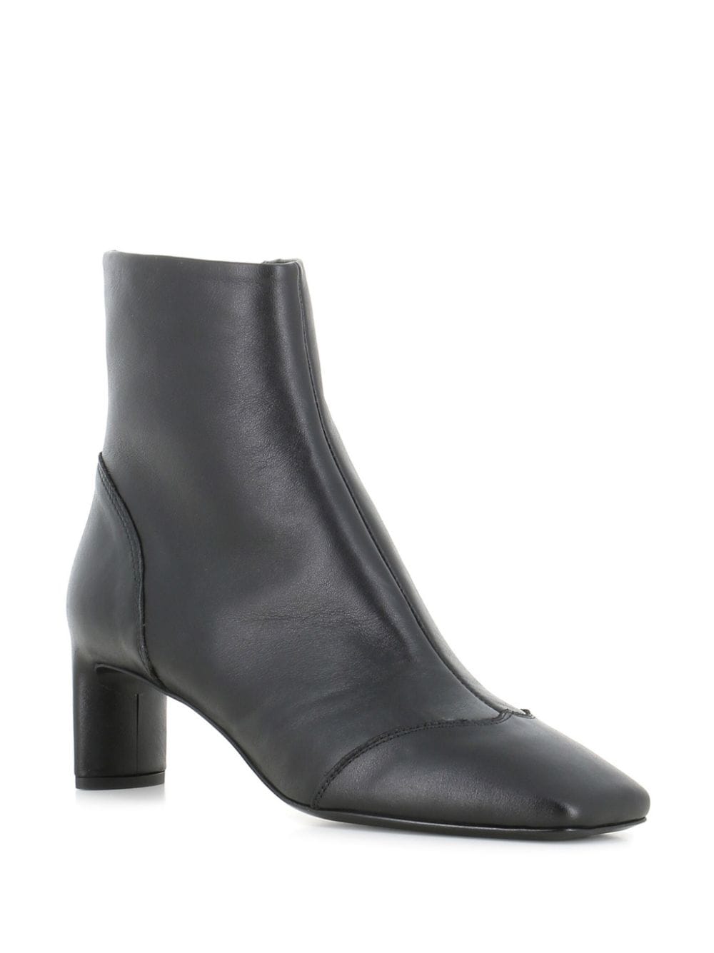 Del Carlo 55mm leather boots - Zwart