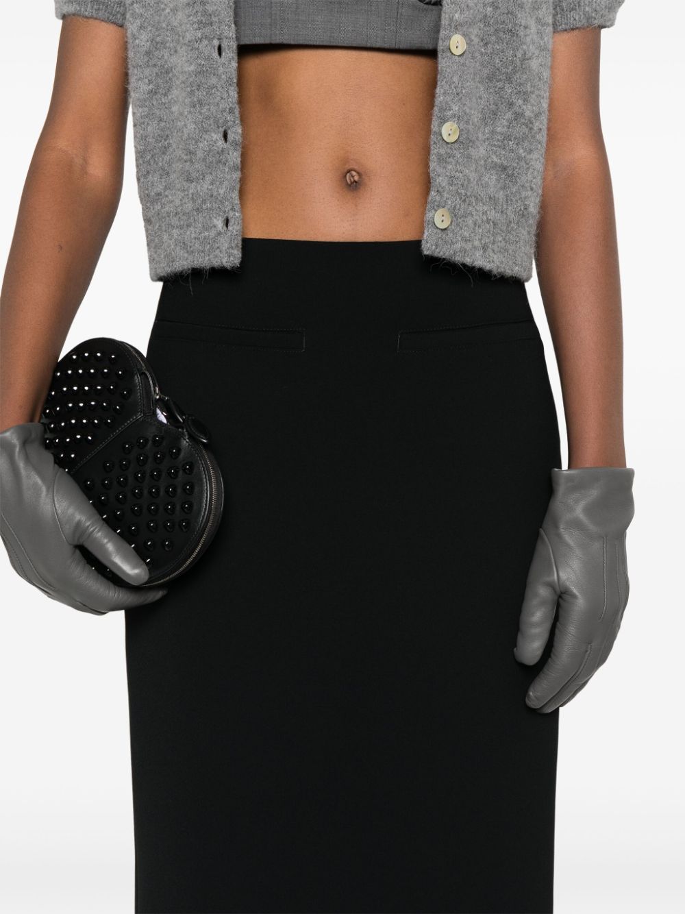 Shop N°21 Pencil Midi Skirt In Black