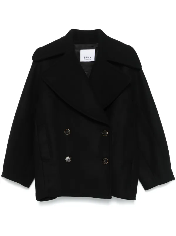 Erika Cavallini double-breasted Jacket | Black | FARFETCH AO