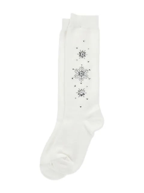 Monnalisa crystal-embellished socks
