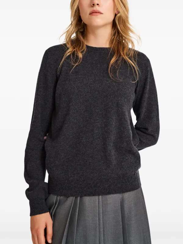 round-neck cashmere sweater