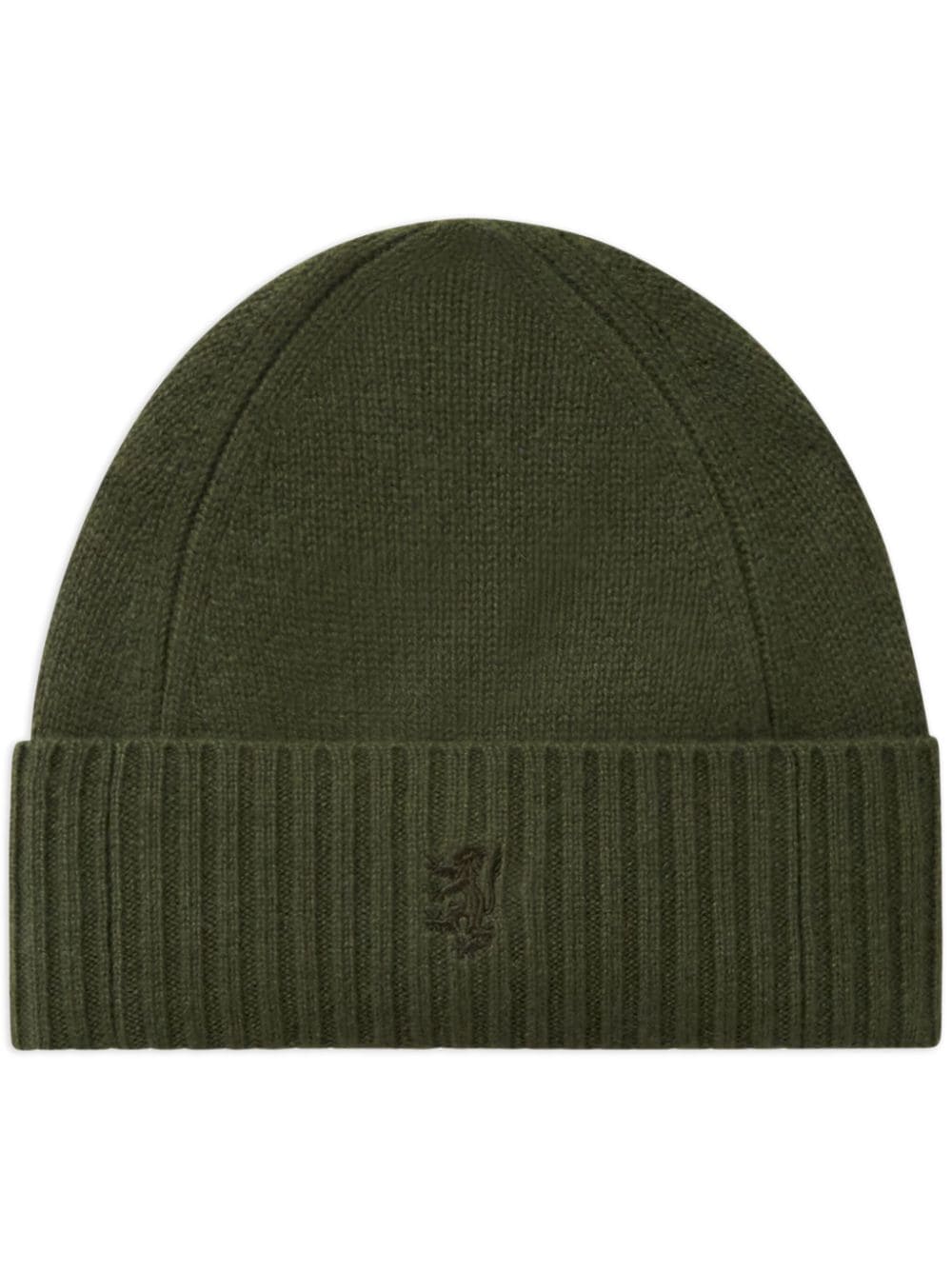 ribbed-edge cashmere beanie