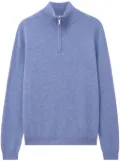 Pringle of Scotland zip cashmere jumper - Blue