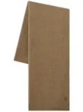 Pringle of Scotland logo-embroidered cashmere scarf - Neutrals