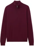 Pringle of Scotland zip-up cashmere jumper - Red