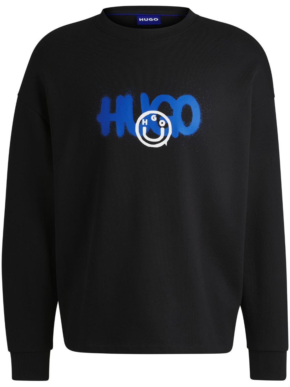 Shop Hugo Logo-print Sweatshirt In Black