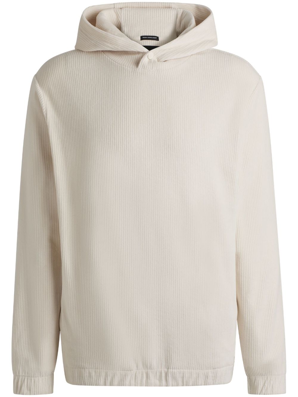 BOSS fine-ribbed hoodie - Neutrals