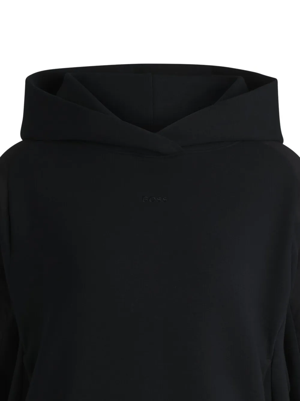 BOSS Hoodie met trekkoord - Zwart