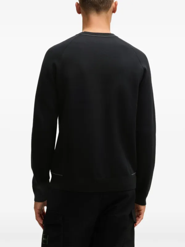 BOSS logo-rubberized Sweatshirt | Black | FARFETCH