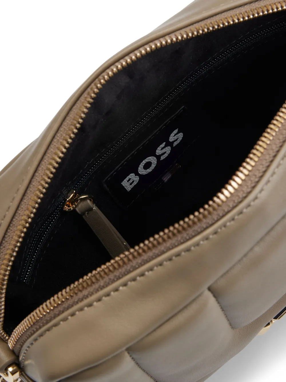 BOSS Crossbodytas met logoplakkaat Bruin