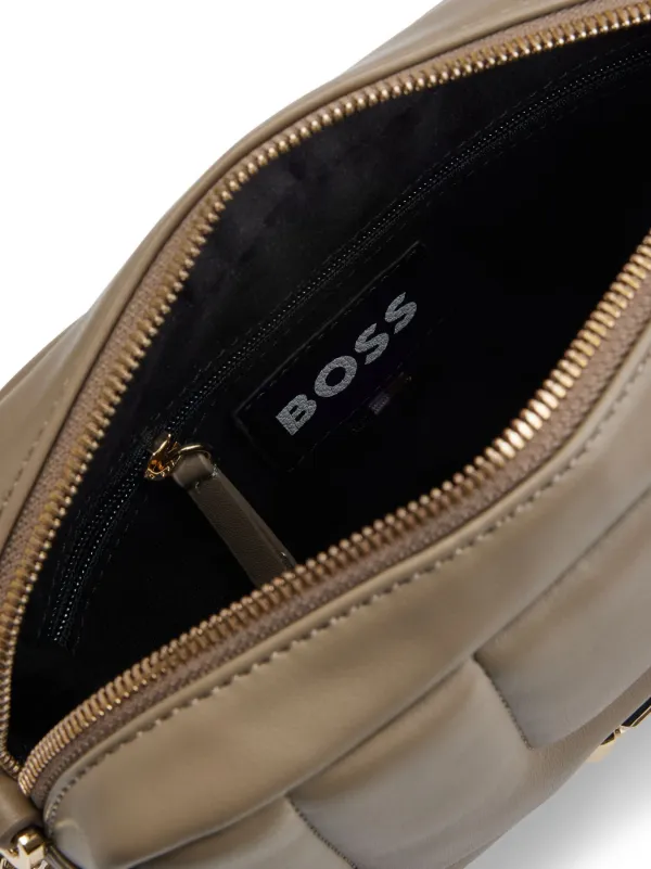 BOSS ロゴプレート ショルダーバッグ | ブラウン | FARFETCH JP