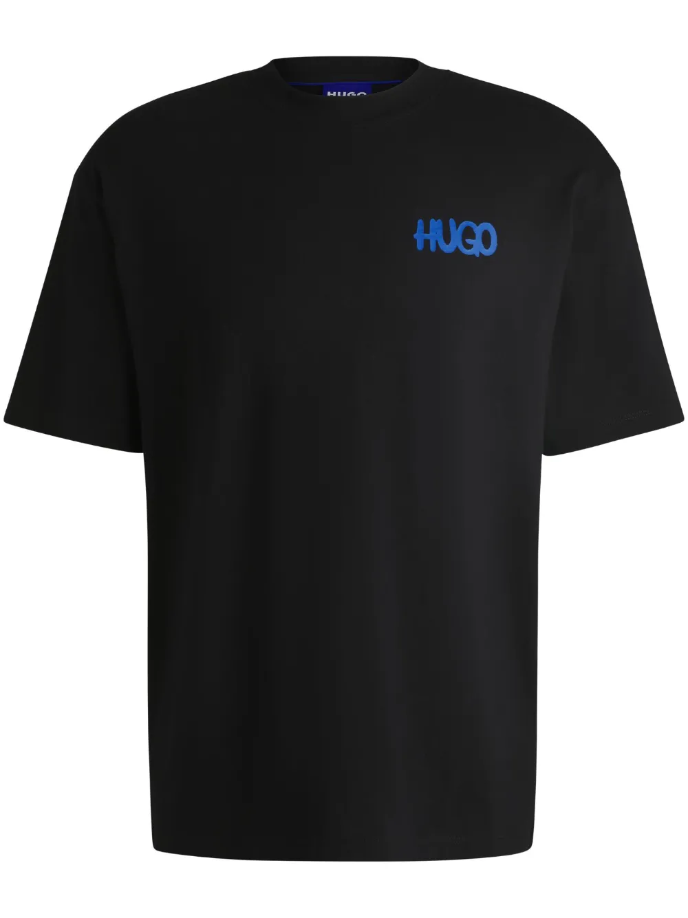 HUGO Camiseta com estampa de logo | Preto | Image 1