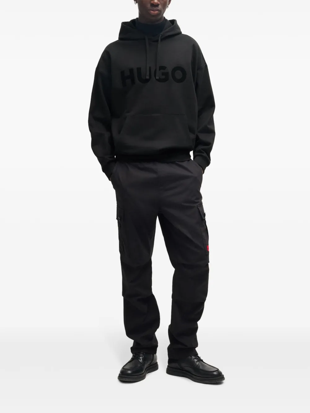 HUGO 로고 프린트 후디 | 후디 & 후드 집업 | Image 2