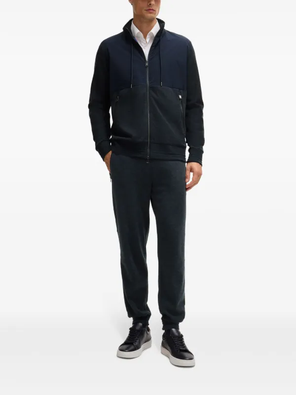 完璧すぎて可愛げがない BOSS ジップアップ ジャケット | ブルー | FARFETCH JP メンズウェア
