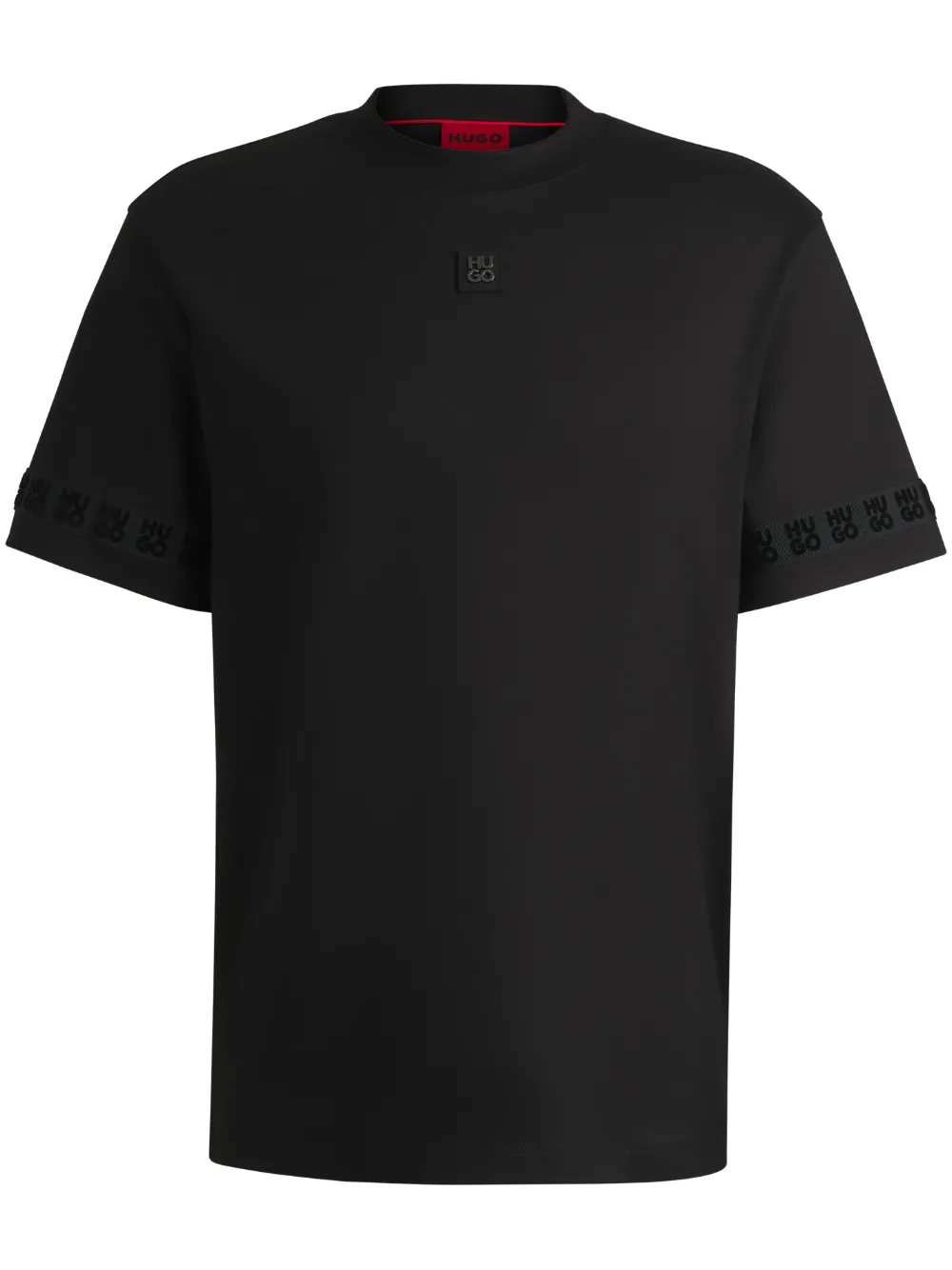 HUGO Camiseta com patch de logo | Preto | Image 1