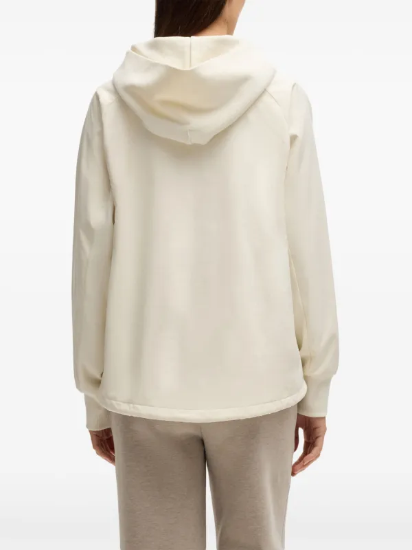 BOSS logo-embroidered Hoodie White FARFETCH IN